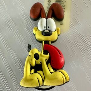 NWT Jibbitz Garfield Odie Shoe Crocs Charm Yellow Dog 2006-2008 Original